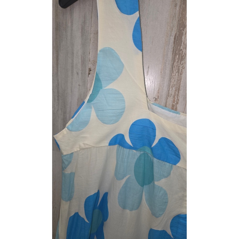 Jacquie The Label M Tiered Maxi Sundress Dress Floral semi-sheer Wide-strap - Picture 8 of 9
